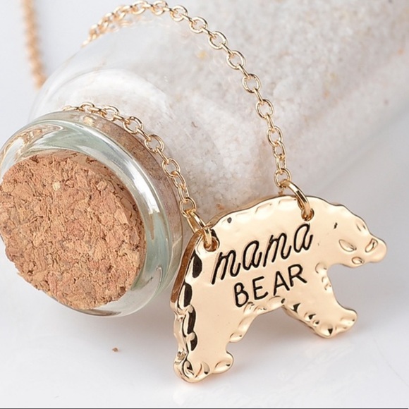 Golden Threads Jewelry - 🎉HP🎉 Mama Bear Gold Pendant Adjustable Necklace